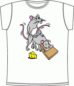 Прикольные футболки: Мыши секс White